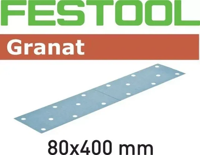 Abrasif Granat FESTOOL 80x400 mm pour ponçage laques et peintures COV