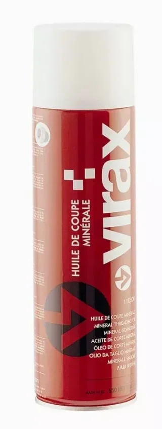 Aérosol huile de coupe VIRAX 500 ml filetage professionnel inodore