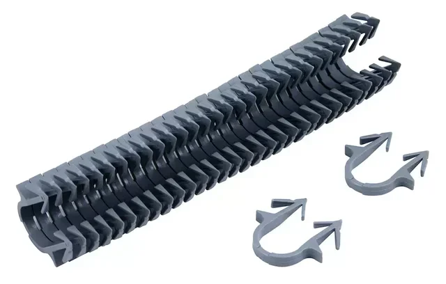 Grapas RBM 45 mm para fijación tubo KILMA - Lote 300 piezas con aletas de anclaje