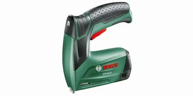 Bosch PTK 3.6 LI Cordless Electric Stapler - Compact Lithium-Ion Battery