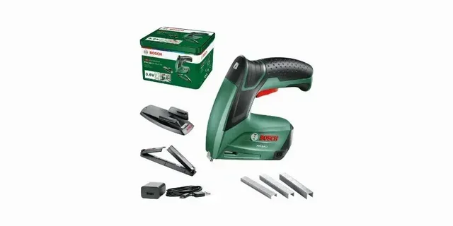 Agrafeuse sans fil BOSCH PTK 3,6 LI Office Set avec coffret métallique