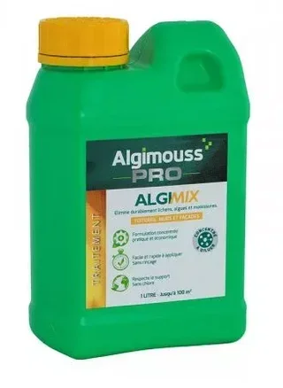 Algimouss Algimix 1L - Anti-mousse concentré pour toitures et façades