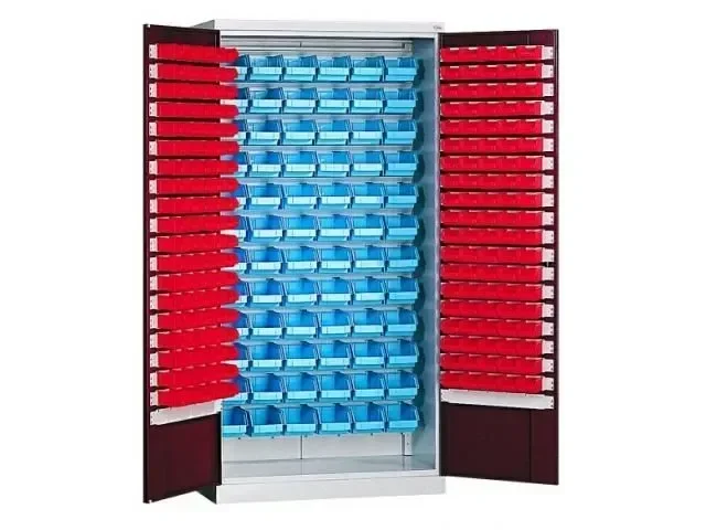 Armoire atelier métallique AKAZE 4 étagères tiroirs bacs becs CARMAPB