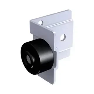 Fermaporta a vite MANTION 2091 con paraurti in gomma