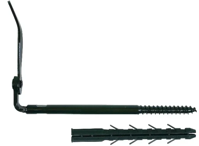 Arrêt de volet ING FIXATION 250mm cheville 130mm parpaing brique noir A070190