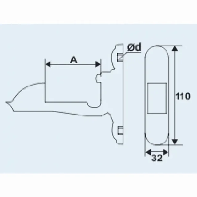 Arresto per tapparella automatico a molla in acciaio inox TORBEL - Modello 3094S09