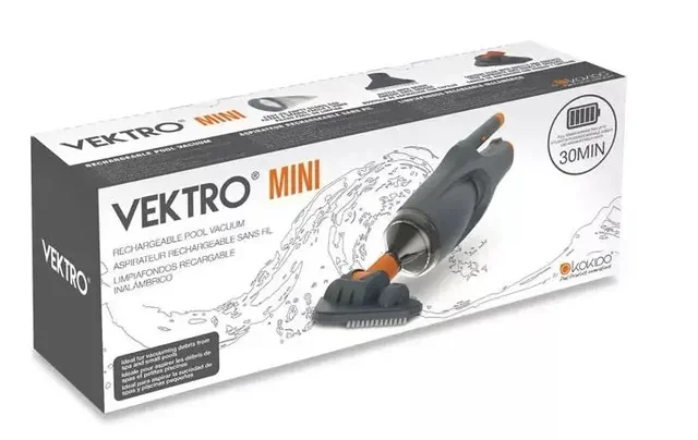 Aspirateur piscine sans fil Vektro Mini C4 Kokido - Nettoyage spa et petit bassin