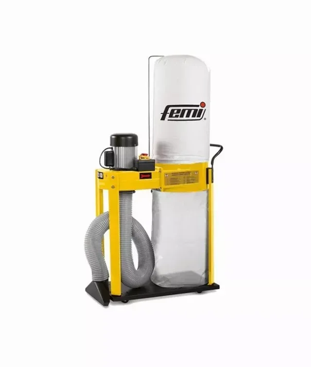 Aspirapolvere industriale Femi DC350 Plus 60L 750W per falegnameria con sacco 5 micron