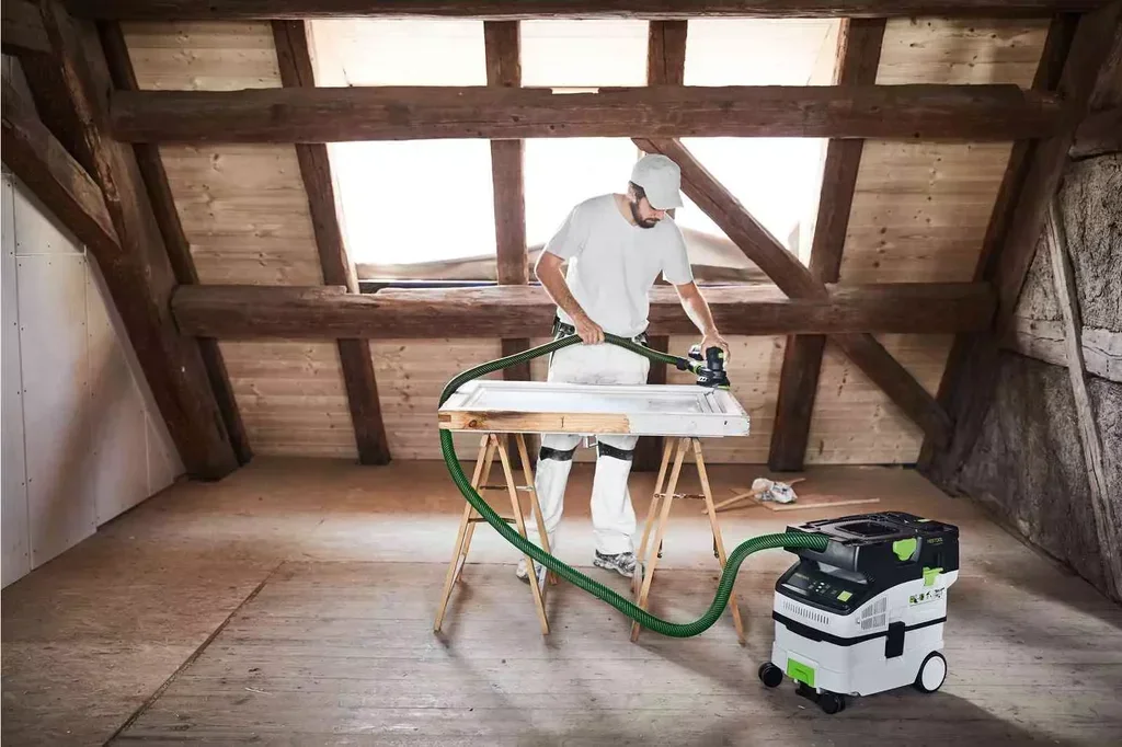 Aspirapolvere Senza Fili Festool CTLC MINI I-Plus 36V con 4 Batterie 5.0 Ah e Accessori