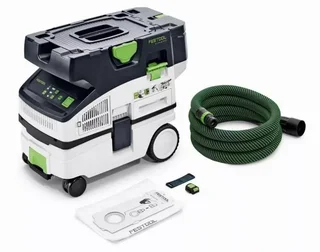 Aspiradora sin cable CTLC MINI I-Basic CLEANTEC Festool 577065 - Sistema 36V Bluetooth Clase L Extractor de Polvo