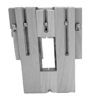 Zinc-plated wood-steel connector K041DUO 46/15 for 80x30 mm sections - Invisible and removable assembly