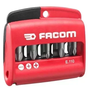 Facom E.110PB Mixed Slotted Phillips Pozidriv Screwdriver Bit Set 10 Pieces
