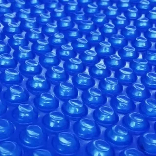 Copertura a bolle blu da 400 micron con bordo CID-700 per piscina