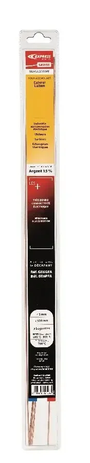 Baguettes soudage autogène acier Ø3mm 1m 5kg GE5FAC