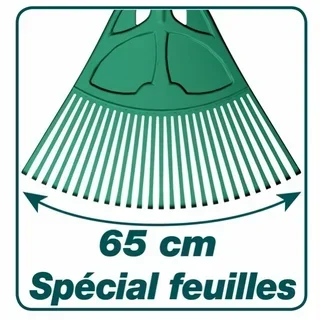 Rastrello per prato Leborgne 27 denti 65cm manico in legno PEFC