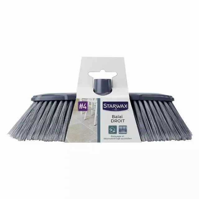 Scopa Dritta STARWAX 1501 Spolveramento Pavimenti Interni Parquet Piastrelle