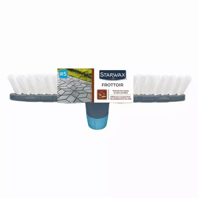 Starwax Scraper Brush Patio Tile High Resistance Nylon Fibres 1572