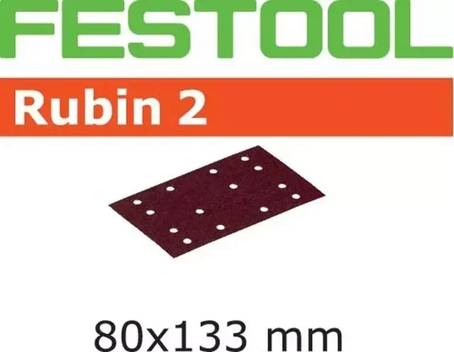 Bande abrasive FESTOOL Rubin 2 80x133 mm pour ponceuse bois