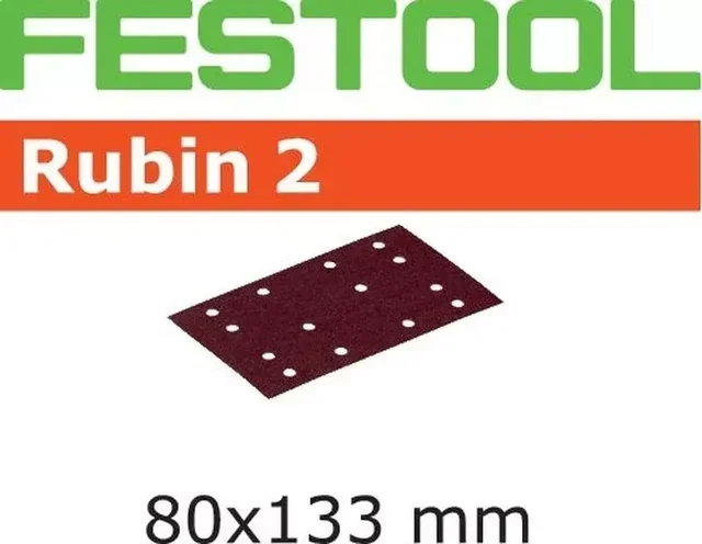 Bande abrasive FESTOOL Rubin 2 80x133 mm pour ponceuse bois