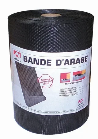 Bande d'arase UBBINK 250mm x 50m - Protection humidité DTU 20.1