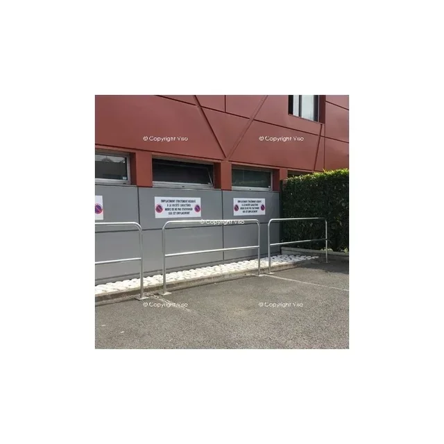 Barrière sécurité industrielle VISO BAR620NJ acier galvanisé noir jaune 2000x1000 mm