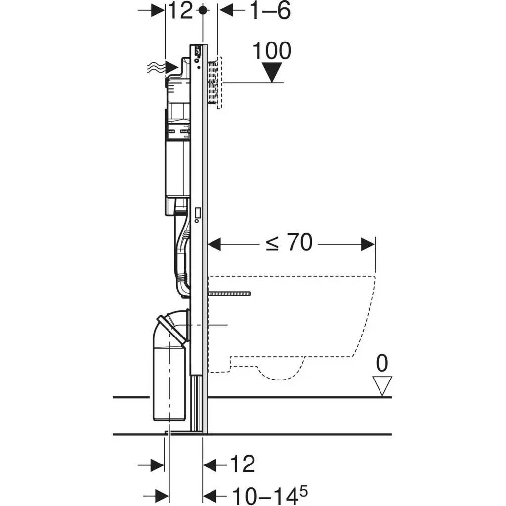 Bastidor WC Geberit Duofix Sigma 12 autoportante - ref. 111.333.00.6