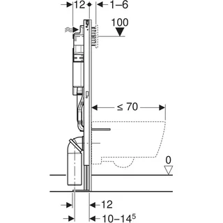 Bastidor WC Geberit Duofix Sigma 12 autoportante - ref. 111.333.00.6