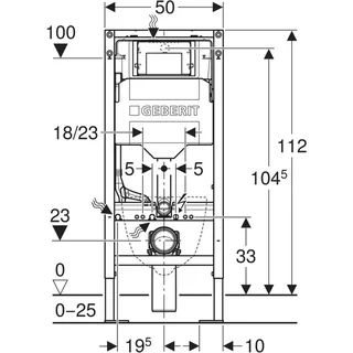 Bastidor WC Geberit Duofix Sigma 12 autoportante - ref. 111.333.00.6