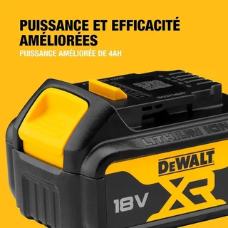 Batterie DEWALT 18V 4Ah XR Li-Ion DCB182-XJ pour outils électroportatifs