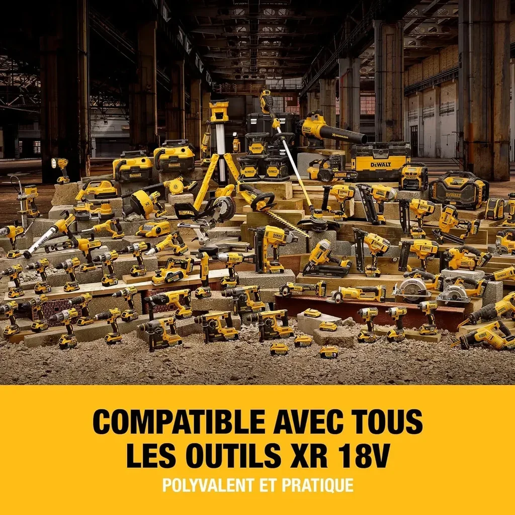 Batterie DEWALT 18V 4Ah XR Li-Ion DCB182-XJ pour outils électroportatifs