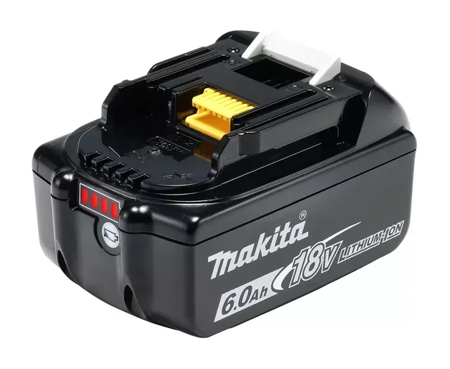 Batteria Makita 18V 6Ah LXT BL1860B al litio-ion con indicatore di carica