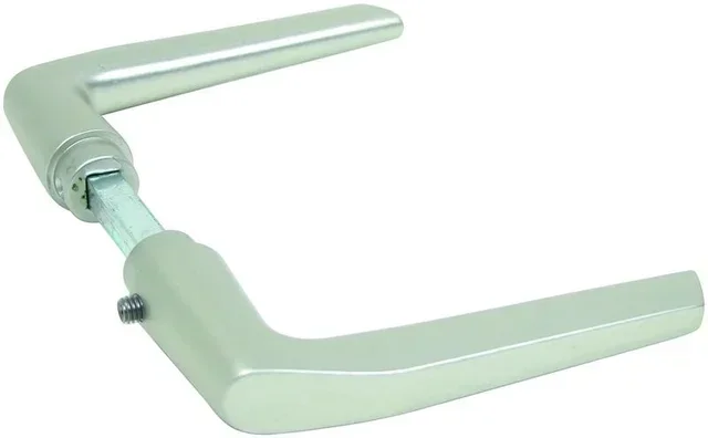 Fermaporta doppio quadrato 8mm alluminio anodizzato argento GAH ALBERTS 412661