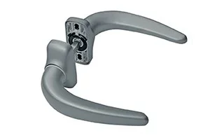 Fermaporta doppio Horus FAPIM 8mm grigio 9006 con molla di richiamo