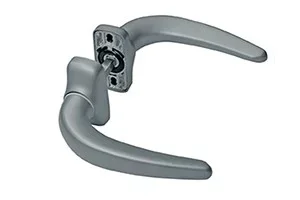 Doppelkrücke Horus beige 1015 Aluminium mit Rückholfeder - Ref 2051