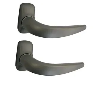 Fermaporta doppio Horus Midi 8mm nero alluminio pressofuso FAPIM 2053I