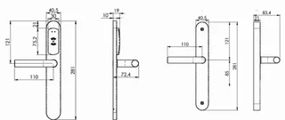 Cierrapuertas Smartair IClass JPM cuadrado 7mm intereje 70mm automático