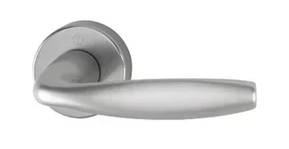 Béquilles HOPPE New-York 1810/42K/42KS aluminium sur rosaces - Paire complète