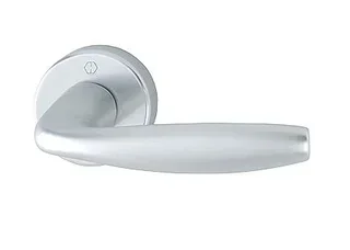 Béquilles HOPPE New-York 1810/42K/42KS aluminium sur rosaces - Paire complète