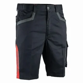 Bermuda de Trabajo Facom Turn Negro Gris Rojo FXWW6000E - Pantalón Corto Laboral Hombre