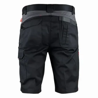 Bermuda de Trabajo Facom Turn Negro Gris Rojo FXWW6000E - Pantalón Corto Laboral Hombre