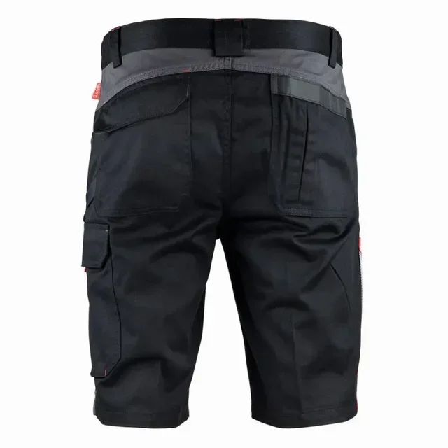 Facom Turn Arbeitsbermuda Schwarz Grau Rot FXWW6000E - Herren Arbeitsshorts Cargo