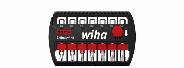 Wiha BitBuddy 7-Piece TY PZ-Torx 49mm Screwdriver Bit Set with Magnetic Case