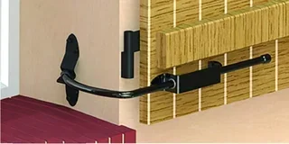 Fermapersiana BlocBoy MONIN Epossidico Nero 152 400 - Accesso semplificato senza forature