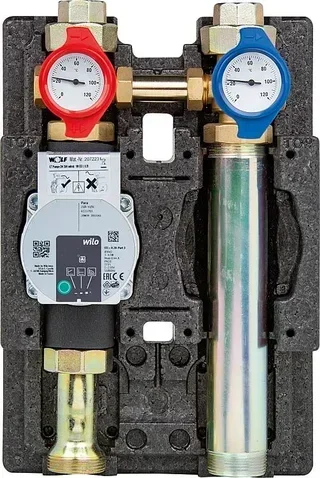 Bloc sécurité chauffe-eau Ariston 25A/60A DN32 avec circulateur et vanne thermostatique - Réf. 2072136