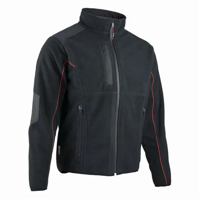 Chaqueta polar con cremallera hombre FACOM Shift negra FXWW2010E - Chaqueta profesional impermeable 3 capas con refuerzos Oxford