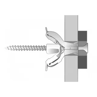 50er Pack Tekno SCELL-IT Nylon Dübel Ø10x60mm für Hohlraumbefestigung Rigips