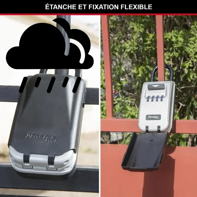 Caja de lluminada MASTER LOCK 5424EURD Caja de llaves segura de pared aluminio combinación retroiluminada