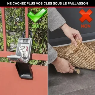 Caja de lluminada MASTER LOCK 5424EURD Caja de llaves segura de pared aluminio combinación retroiluminada