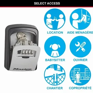 Master Lock 5401EURD Wall-Mounted Key Safe Box with Combination Code