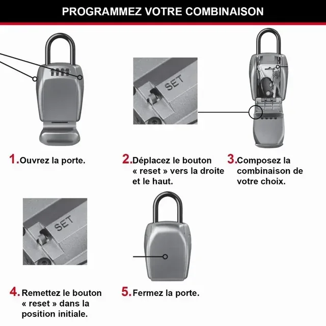 Boîte à clés sécurisée Master Lock 5414D anse renforcée